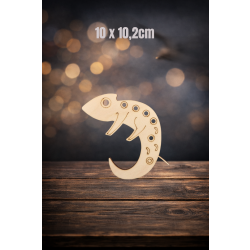 Gekon 10cm, sklejka 3mm